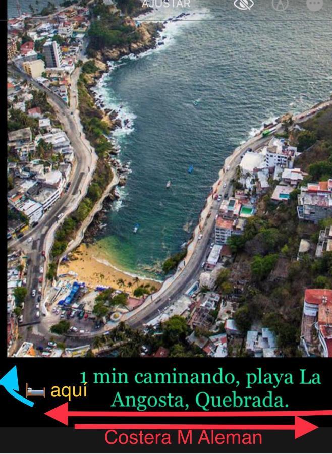 Апартаменты Departamento Sobre Costera, 1Min La Quebrada, 3M Playas Y Yates Акапулько Экстерьер фото